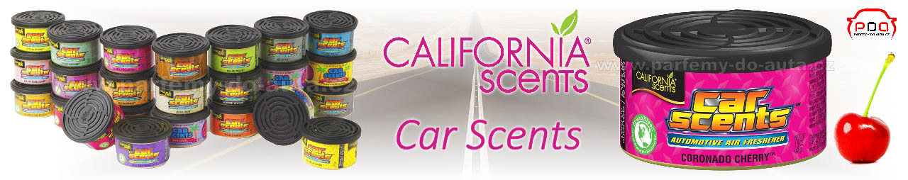 California Car Scents vůně do auta v plechovce z ameriky